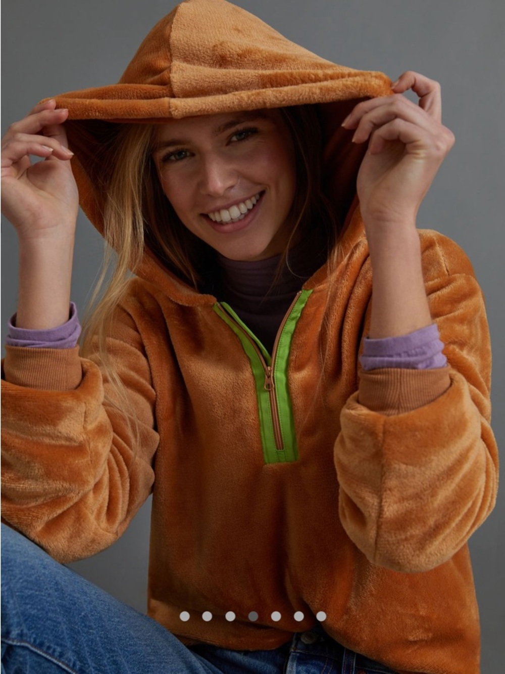 Anthropologie Sunday in Brooklyn Kelyn Teddy Hoodie Cozy Fuzzy Plush Size S - Picture 3 of 13